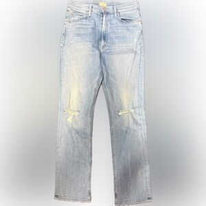 Mother Light Wash Blue Distressed Jeans | Sz 30 | Dreamer | High Waisted